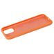 Чехол для iPhone 11 Silicone Full papaya / оранжевый / закрытый низ
