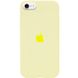 Чехол Silicone Case Full Protective (AA) для Apple iPhone SE (2020) (Желтый / Mellow Yellow)