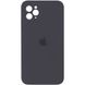 Чехол для Apple iPhone 11 Pro Silicone Full camera / закрытый низ + защита камеры (Серый / Dark Gray)