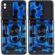 Ударопрочный чехол Camshield Serge Ring Camo для Xiaomi Redmi 9A Синий / Army Blue