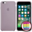 Чохол silicone case for iPhone 6 / 6s з мікрофіброю і закритим низом Lavender / Лавандовий