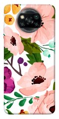 Чохол для Xiaomi Poco X3 NFC PandaPrint Акварельні квіти квіти