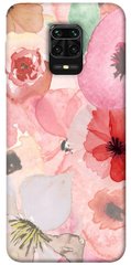 Чехол для Xiaomi Redmi Note 9s / Note 9 Pro / Note 9 Pro Max Акварельные цветы 3 цветы