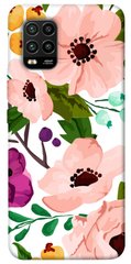 Чехол для Xiaomi Mi 10 Lite PandaPrint Акварельные цветы цветы
