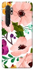 Чохол для Xiaomi Mi Note 10 Lite PandaPrint Акварельні квіти квіти