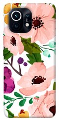 Чехол для Xiaomi Mi 11 PandaPrint Акварельные цветы цветы