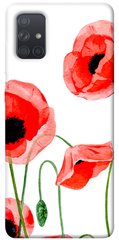 Чохол для Samsung Galaxy A71 PandaPrint Акварельні маки квіти