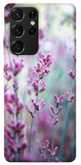 Чехол для Samsung Galaxy S21 Ultra PandaPrint Лаванда 2 цветы