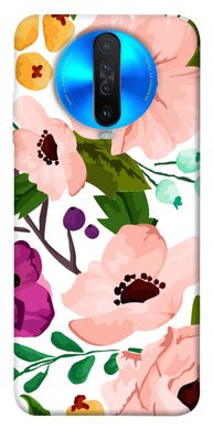 Чохол для Xiaomi Redmi K30 PandaPrint Акварельні квіти квіти