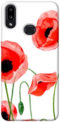 Чехол для Samsung Galaxy A10s PandaPrint Акварельные маки цветы
