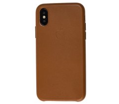 Чохол для iPhone X / Xs Leather classic "brown"
