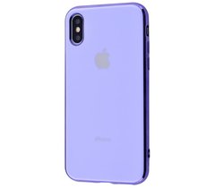 Чохол для iPhone Xs Max Silicone case (TPU) лавандовий глянсовий
