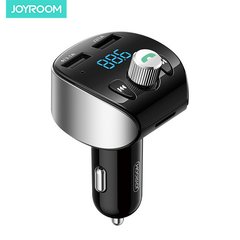Адаптер автомобильный JOYROOM with Bluetooth FM Shadow Series JR-CL01 |2USB, 3.6A, TF Cards| black