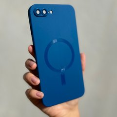 Чехол для iPhone 7 Plus / 8 Plus Sapphire Matte with MagSafe + стекло на камеру Navy Blue