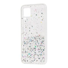 Чохол для Huawei P40 Lite glitter star конфети прозорий