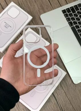 Чохол для Apple iPhone 14 Clear Case MagSafe (АА) Прозорий