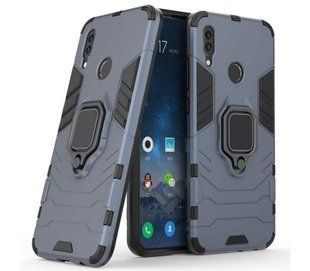 Ударостійкий чохол Transformer Ring for Magnet для Xiaomi Redmi Note 7 Сірий Протиударний, броньований