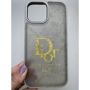 Чохол для Iphone 13 MATTE Dior Сірий