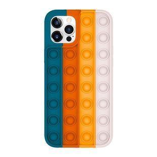 Чехол для iPhone 12 / 12 Pro Pop-It Case Поп ит Forest Green/White