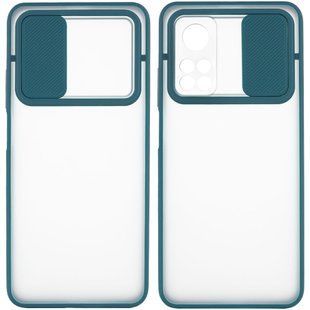 Чехол Camshield mate TPU со шторкой для камеры для Xiaomi Redmi Note 11 Pro (Global) /Note 11 Pro 5G (Зеленый)