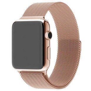 Ремешок Milanese Loop Design для Apple watch 42mm/44mm (Champagne gold)