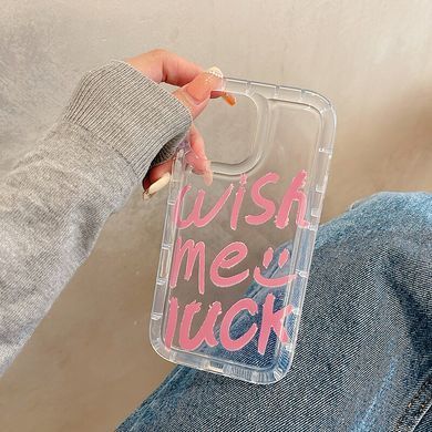 Чехол для iPhone 11 Pro Transparent Shockproof Case Wish me luck