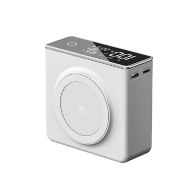 Беспроводной Повербанк MagSafe Power Bank для iPhone 20000 mAh 22.5W Магсейф Павербанк с беспроводной зарядкой Белый White