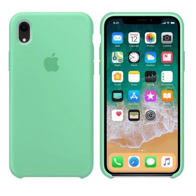 Чохол silicone case for iPhone XR Azure М'ятний