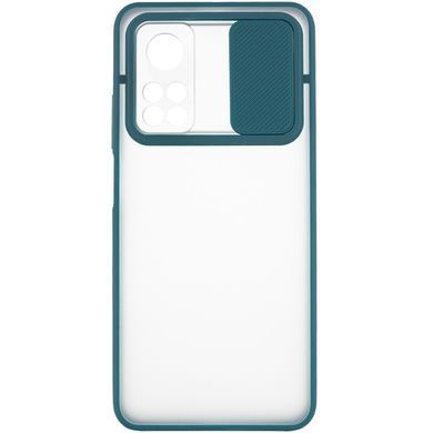 Чехол Camshield mate TPU со шторкой для камеры для Xiaomi Redmi Note 11 Pro (Global) /Note 11 Pro 5G (Зеленый)