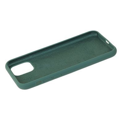 Чохол для iPhone 11 Silicone Full pine green / темно - зелений / закритий низ