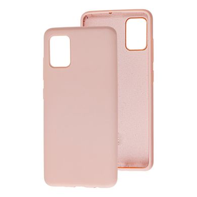 Чехол для Samsung Galaxy A51 (A515) Silicone Full розовый песок с закрытым низом и микрофиброй