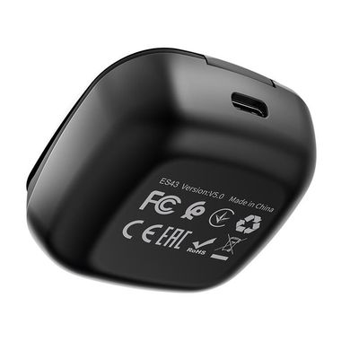 Hаушники Bluetooth HOCO Lucky sound TWS wireless headset ES43 |BT5.0, 400mAh, 3,5H, Hi-Res| Черные