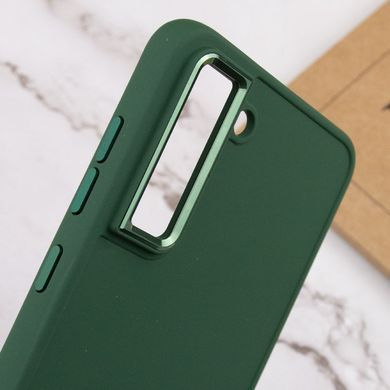 TPU чохол Bonbon Metal Style для Samsung Galaxy S21 FE Зелений / Army green
