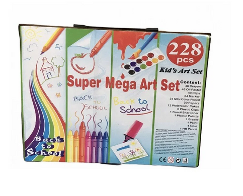 Набор для рисования Super Mega Art Set 228 предметов в чемоданчике