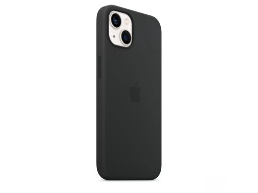 Чохол Silicone case Original 1:1 (AAA) with Magsafe для Apple iPhone 13 (6.1") (Чорний / Midnight)