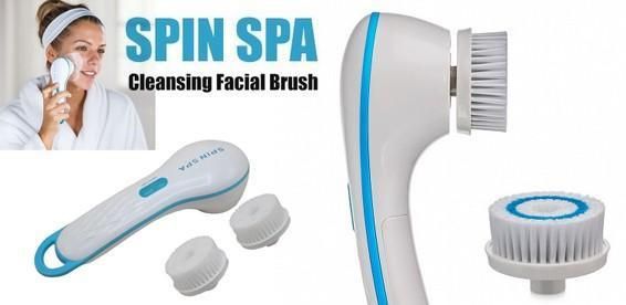 Щітка для чищення особи Spin Spa Facial Cleansing Brush! Засіб для чищення особи