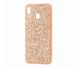 Чохол для Samsung Galaxy M20 (M205) Shining sparkles з блискітками рожево-золотистий