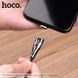 Кабель HOCO Lightning with LED магнитный Blaze U75 |1.2m, 3A| Black, Black