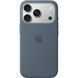 Чехол Silicone case Original 1:1 (AAA) with Magsafe для Apple iPhone 17 Pro Max (Серо-синий / Anchor Blue)