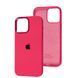 Чохол для iPhone 11 Pro Max Silicone Case Full (Metal Frame and Buttons) з металевою рамкою та кнопками Hot Pink