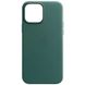Кожаный чехол Leather Case (AA) with MagSafe для Apple iPhone 14 (6.1"") Pine green