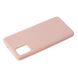 Чохол для Samsung Galaxy A51 (A515) Silicone Full рожевий пісок з закритим низом і мікрофіброю