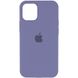 Чехол для Apple iPhone 12 | 12 Pro Silicone Full / закрытый низ (Серый / Lavender Gray)
