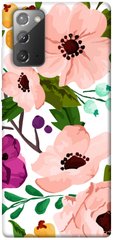 Чехол для Samsung Galaxy Note 20 PandaPrint Акварельные цветы цветы