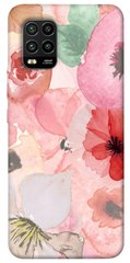 Чехол для Xiaomi Mi 10 Lite PandaPrint Акварельные цветы 3 цветы