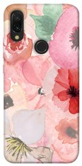 Чехол для Xiaomi Redmi 7 PandaPrint Акварельные цветы 3 цветы
