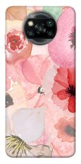 Чохол для Xiaomi Poco X3 NFC PandaPrint Акварельні квіти 3 квіти