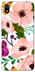 Чехол для Xiaomi Redmi 7A PandaPrint Акварельные цветы цветы
