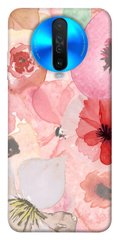 Чехол для Xiaomi Redmi K30 PandaPrint Акварельные цветы 3 цветы