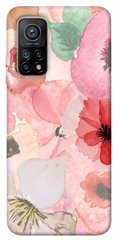 Чехол для Xiaomi Mi 10T PandaPrint Акварельные цветы 3 для цветы